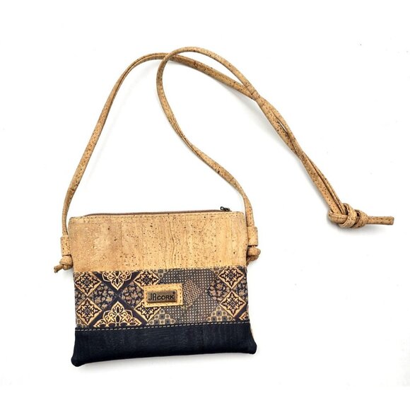 JA Natural Cork Crossbody Hand Bag Purse - Made in Portugal - Picture 1 of 6